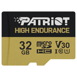 Cartão de Memória Micro SD Patriot High Endurance V30 32GB / C10 / U1 - (PEF32GE31MCH)