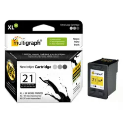 Cartucho Multigraph 21XL para impressoras HP - Preto (C9351)