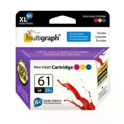 Cartucho Multigraph 61XL CH562WN para impressoras HP - Colorido