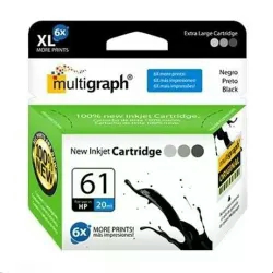 Cartucho Multigraph 61XL para impressoras HP - preto (CH561WN)