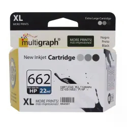 Cartucho Multigraph 662 CZ103 para impressoras HP - preto