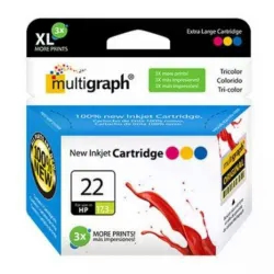 Cartucho Multigraph color 22XL para impressoras HP - (C9352)
