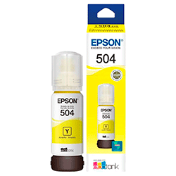 Garrafa de Tinta Epson para Ecotank T504 220 / L4260 70ml - Amarelo