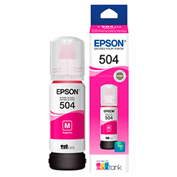 Garrafa de Tinta Epson para Ecotank T504 220 / L4260 70ml - Magenta
