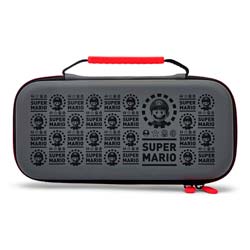 Case Protetor PowerA Mario Black para Nintendo Switch Lite - PWA-A-2860