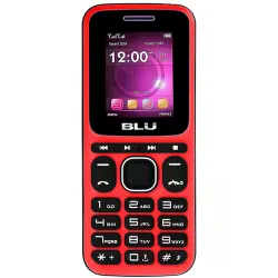 Celular Blu Z4 Music Z250 32MB / 32MB RAM / Dual SIM / Tela 1.8" / Câmera VGA - Preto e vermelho