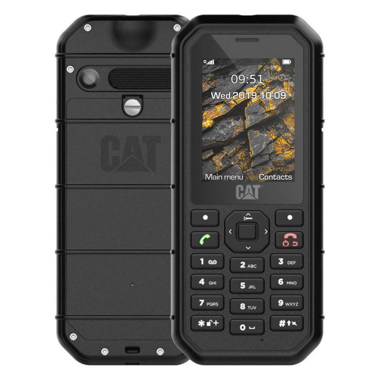 Celular Caterpillar B26 8MB / 2G / Dual Sim / Tela 2.4" / Câmera 2mp - Preto