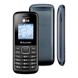 Celular LG B220A 3G 32MB / 32MB RAM / Dual SIM / Tela 1.45" - Preto RP (Sem Garantia)
