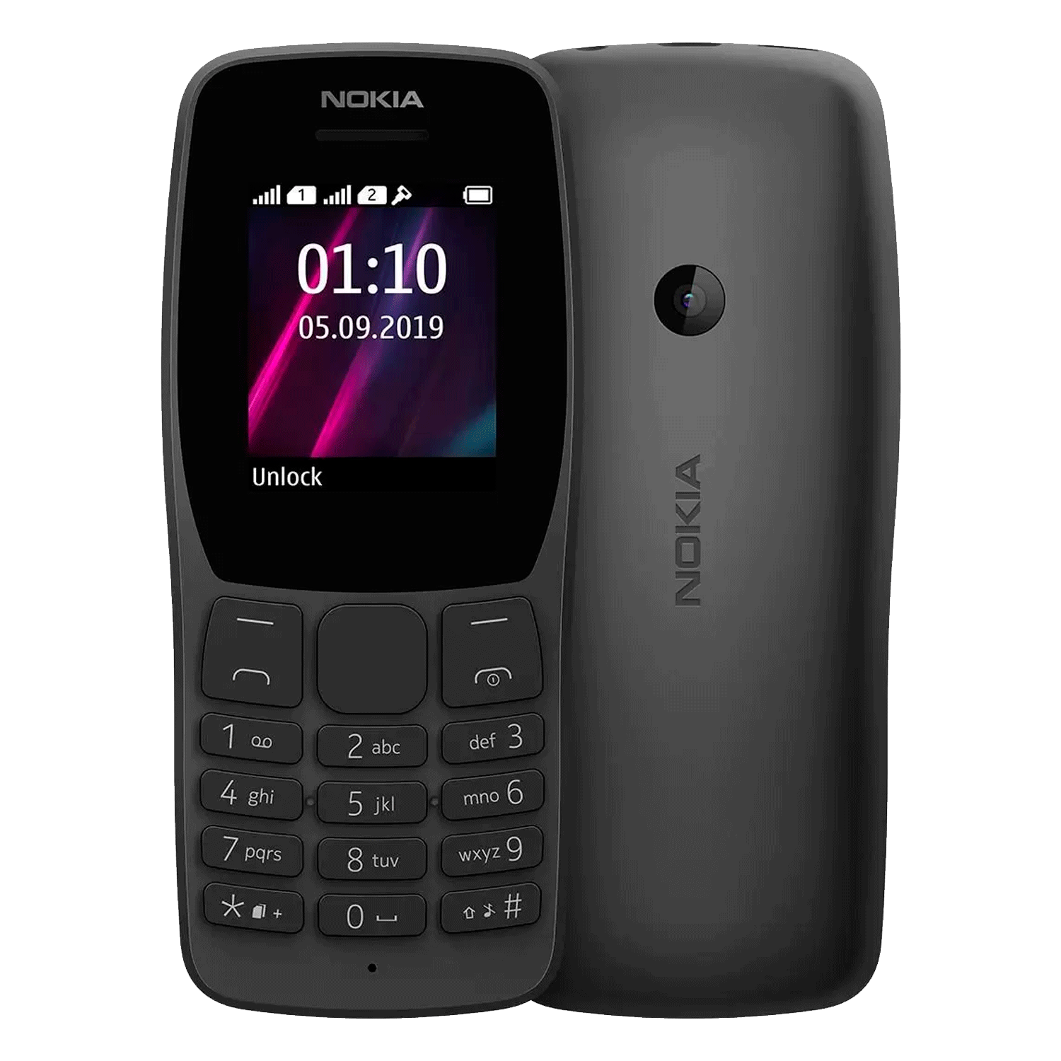 Celular Nokia 110 TA-1319 4MB Dual SIM Tela 1.7" - Preto (Latino)(Português)