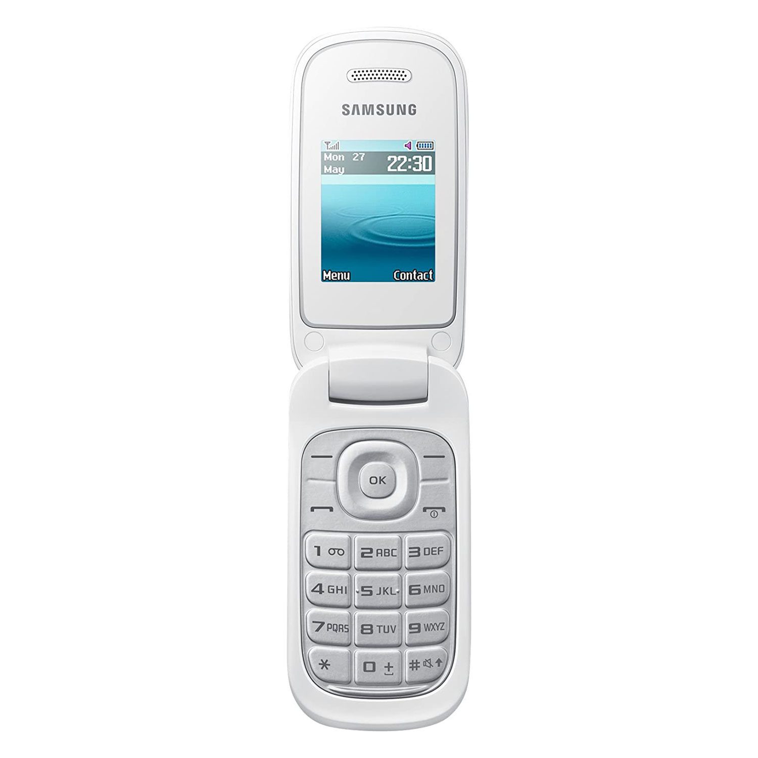Celular Samsung E1272 Flip Dual SIM / Tela 1.7" - Branco 
