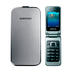 Celular Samsung GT-C3520 Flip Single SIM Tela 2.4" - Prata 
