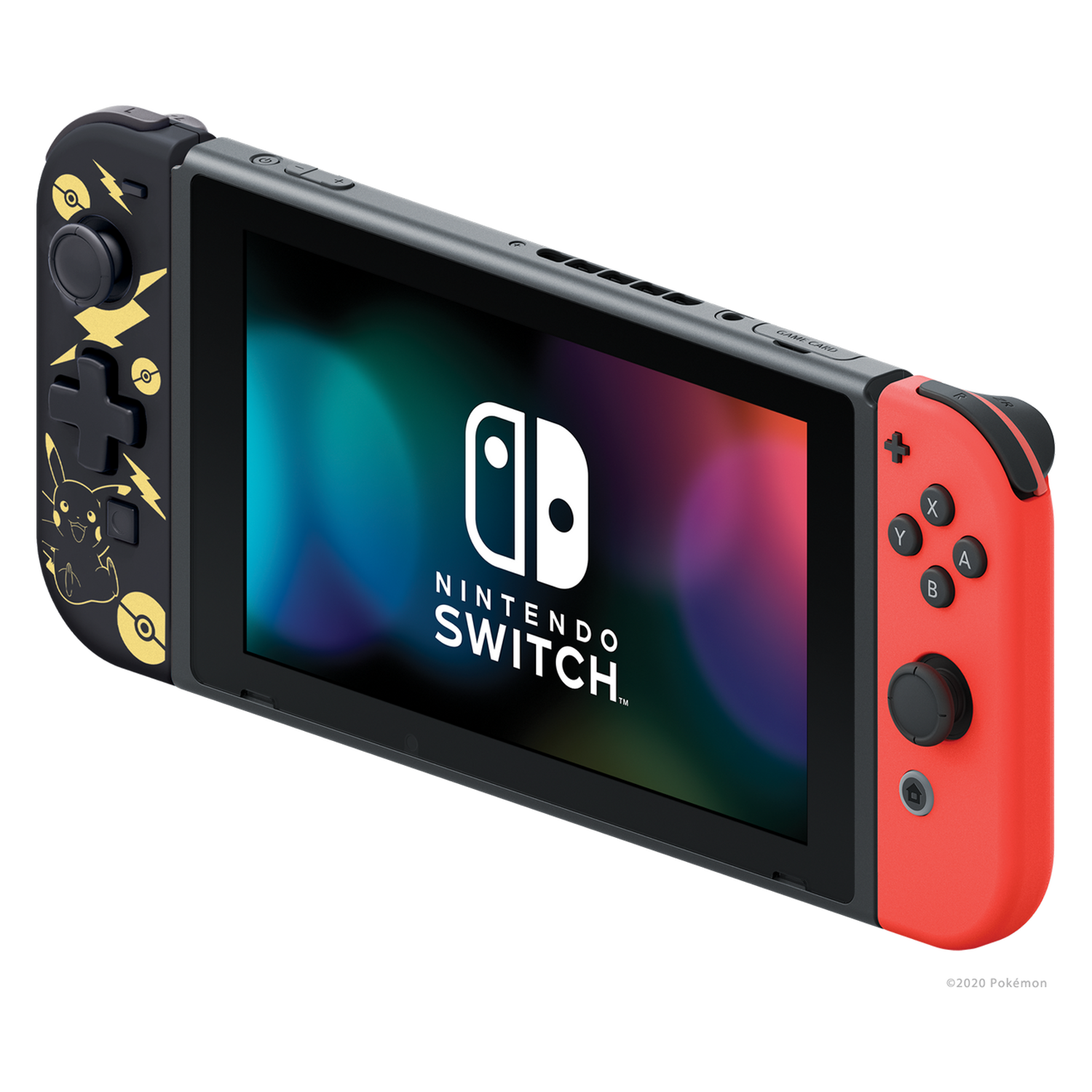 Controle Hori D-Pad Controller Pikachu para Nintendo Switch - Preto e Dourado (NSW-297U)