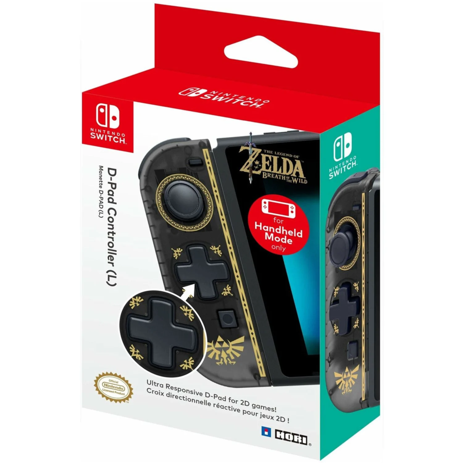 Controle Hori D-Pad (L) Zelda para Nintendo Switch - (NSW-119U/119E)