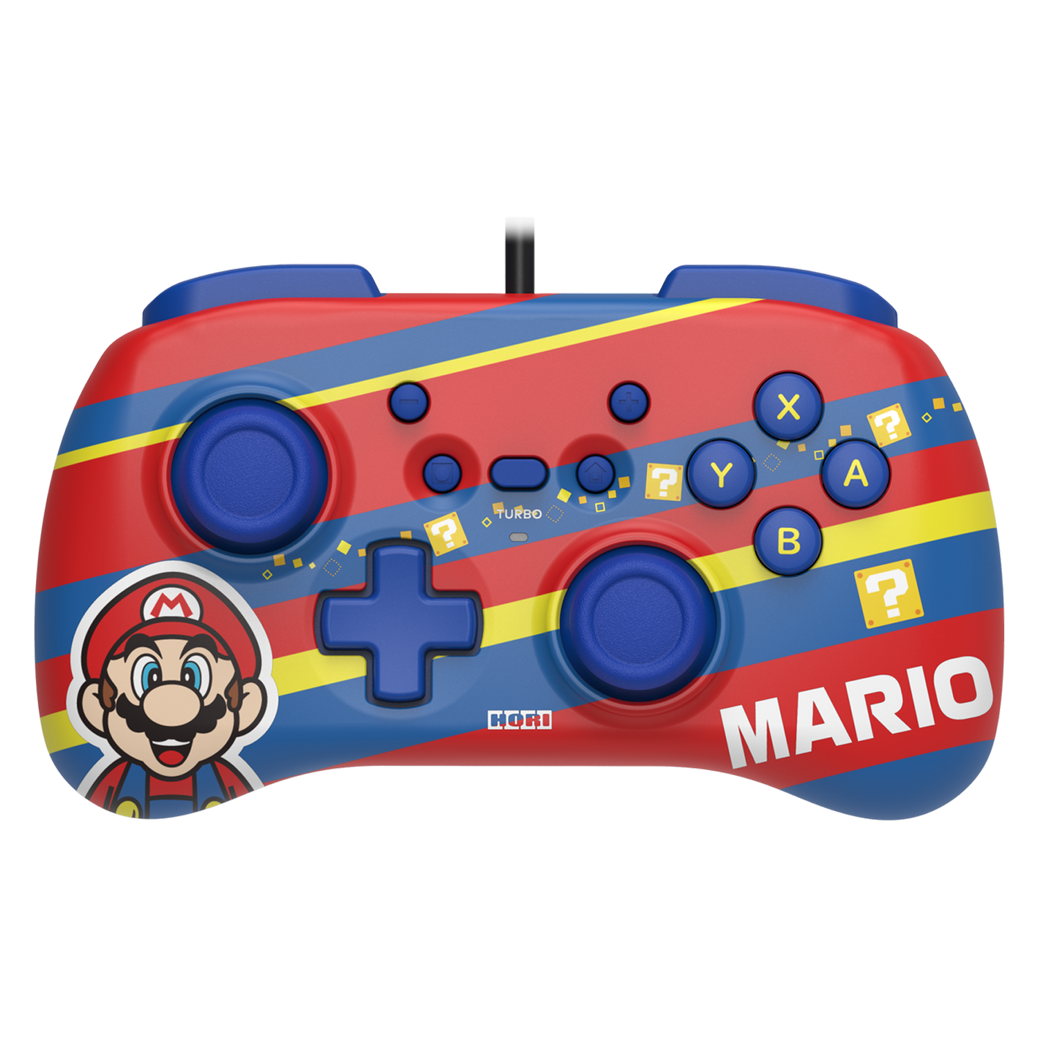 Controle Hori Horipad Mini Super Mario / com Fio para Nintendo
