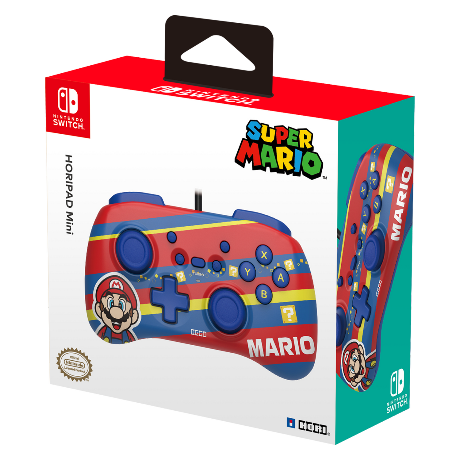 Controle Hori Horipad Mini Super Mario / com Fio para Nintendo Switch - Vermelho (NSW-366U)