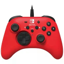Controle Horipad para Nintendo Switch com fio - Vermelho (NSW-156U)