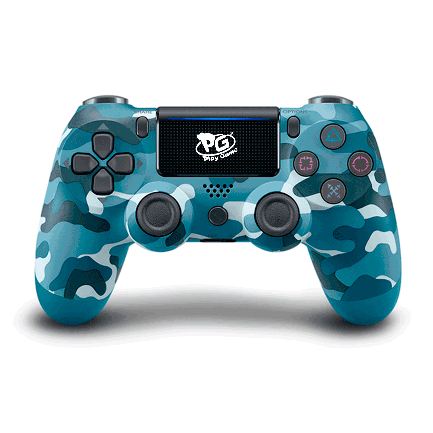 Controle Play Game Dualshock para PS4 - Azul Camuflado

