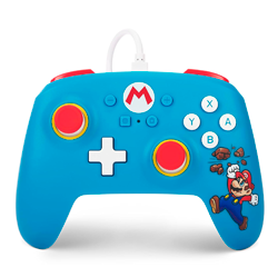 Controle Power A Enhanced Wired Brink Mario para Nintendo Switch - (PWA-A-06181)