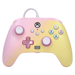 Controle PowerA Enhanced Wired para Xbox One  - Rosa e Amarelo (PWA-A-0181)
