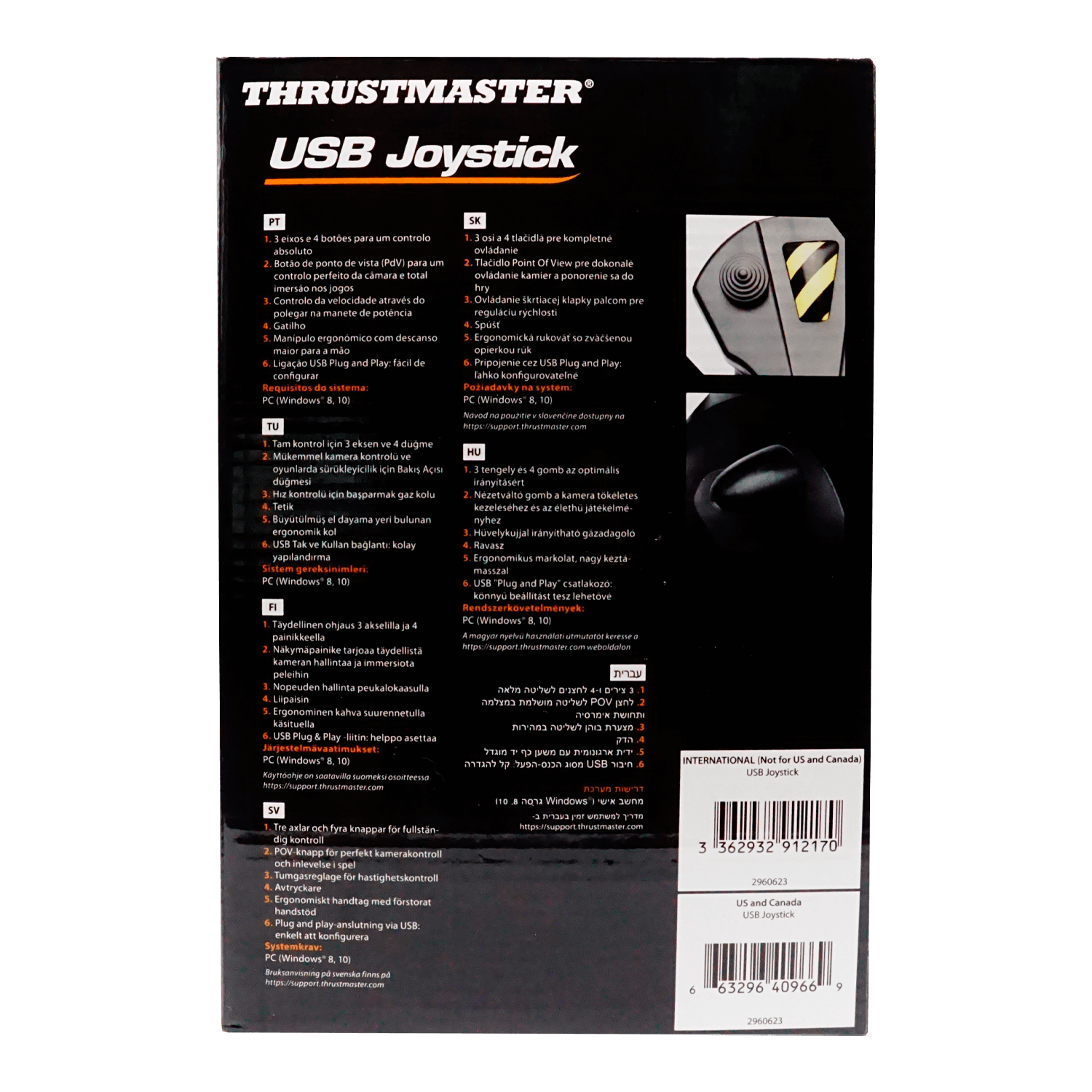 Controle Thrustmaster USB Joystick / PC - Preto