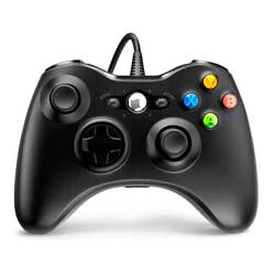 Controle Xbox 360 USB 2.0 - Preto (Caixa Danificada)