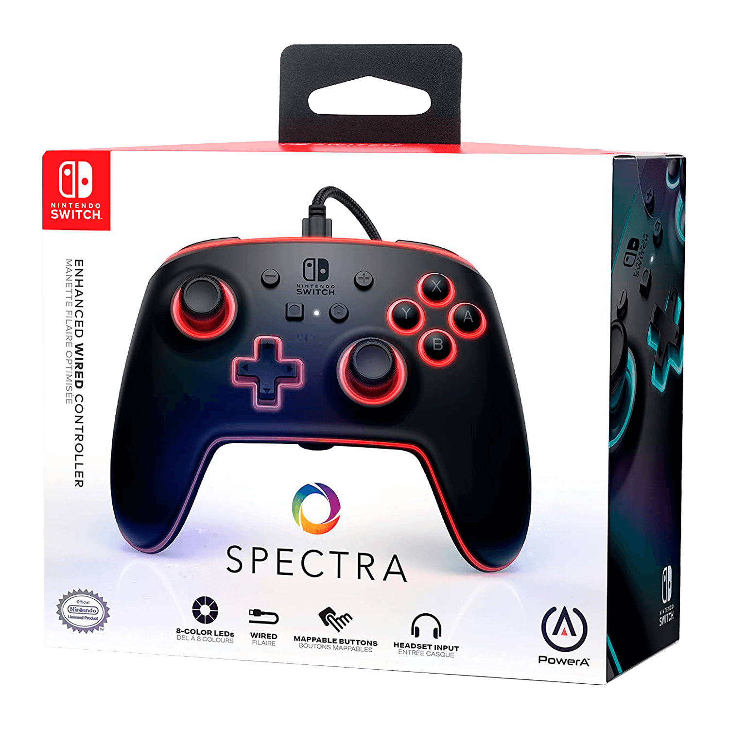 PowerA Enhanced Wired Controller for Nintendo Switch / LED - Spectra