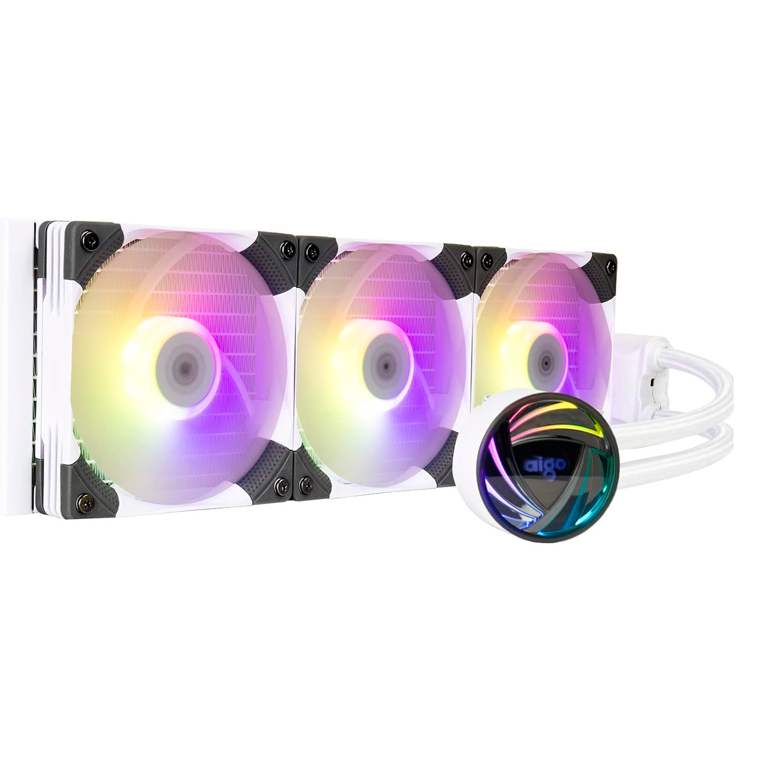 Water Cooler para Processador Aigo AT360 RGB - Branco