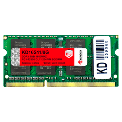 Memória para Notebook Keepdata / DDR3 / 1.5V / 8GB / 1600MHz - (KD16S11/8G)