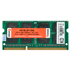 Memória RAM para notebook 8GB / DDR3L / 1x8GB / 1600MHz - (KD16LS11/8G)