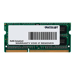 Memoria RAM para Notebook Patriot 8GB / DDR3 / 1600MHz / 1x8GB - (PSD38G1600L2S)