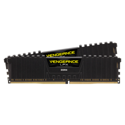 Memória Corsair Vengeance 32GB*2 / DDR4 / 2666 -  Preto (CMK64GX4M2A2666C16)