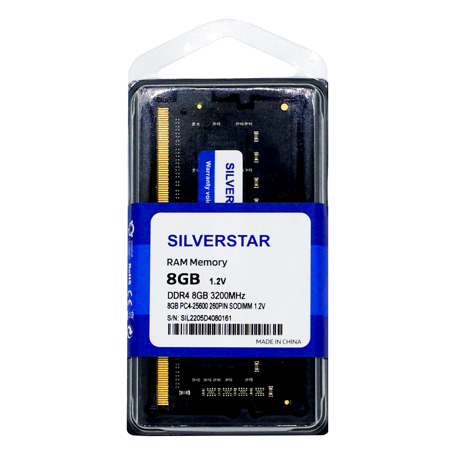 Memória para Notebook Silverstar DDR4 8GB 3200