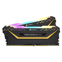 Memória RAM Corsair Vengeance RGB Pro BLK (2x16GB) / DDR4 / 2666Mhz - Preto (CMW32GX4M2A666C16)
