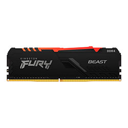 Memória RAM Kingston Beast Fury RGB 16GB/ DDR4/ 2666MHz - Preto (KF426C16BBA/16)