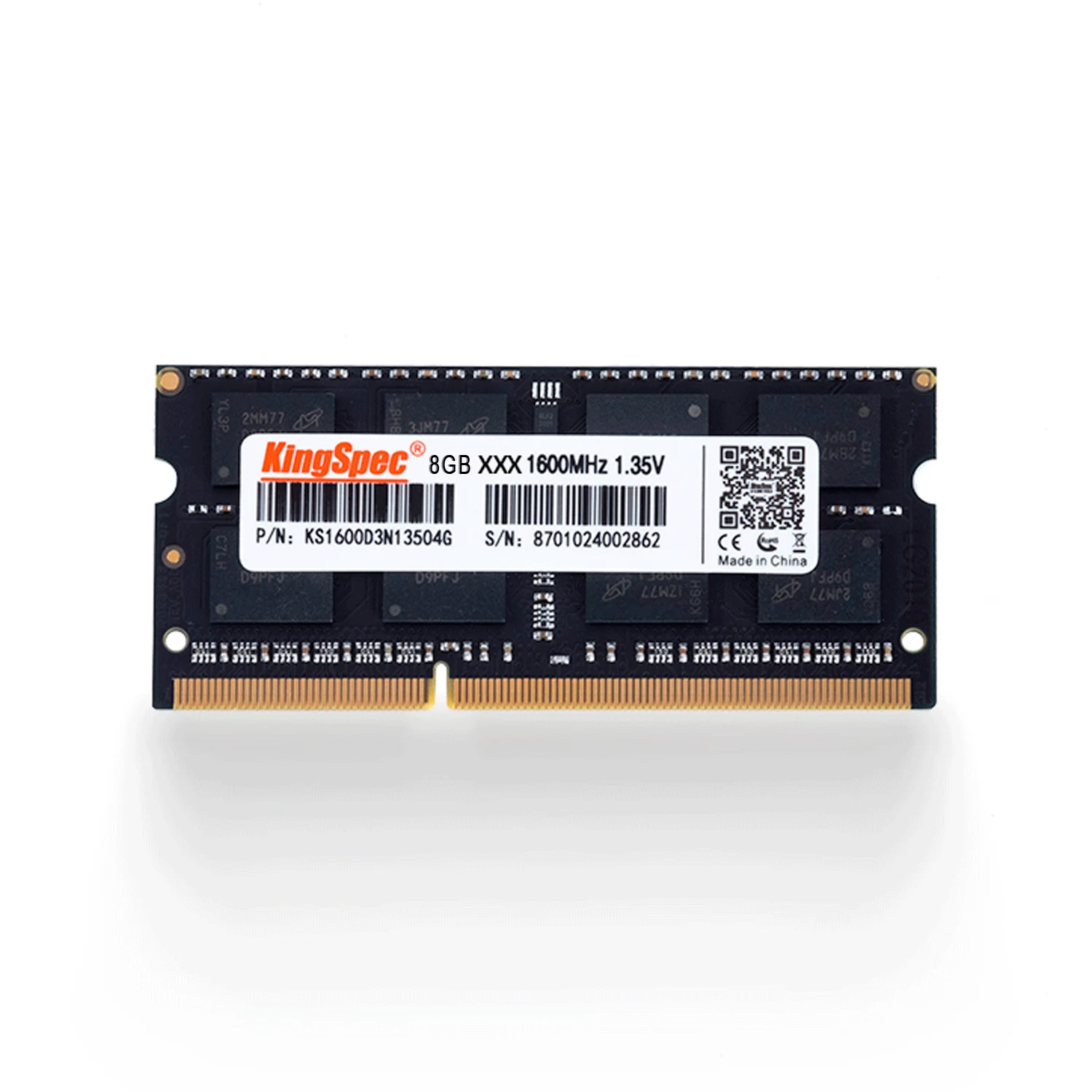 Memória RAM para Notebook Kingspec 8GB / DDR3 / 1600MHz