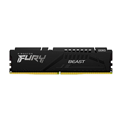 Memória RAM Kingston Fury Beast 16GB DDR5 / 4800Mhz - Black (KF548C38BB-16)
