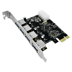 Adaptador HLD PCI-Express X1 4 Portas USB 3.0