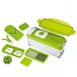 Kit triturador de vegetais Genius Nicer Dicer Plus - Verde