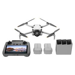 Drone DJI Mini 4 Pro Fly More Combo Plus RC 2 - 3 Baterias (Com Tela)
