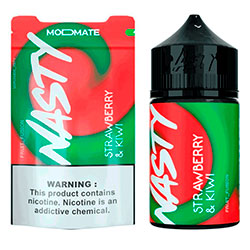 Essência para Vape Nasty Salts Modmat 60ML / 3MG - Strawberry Kiwi