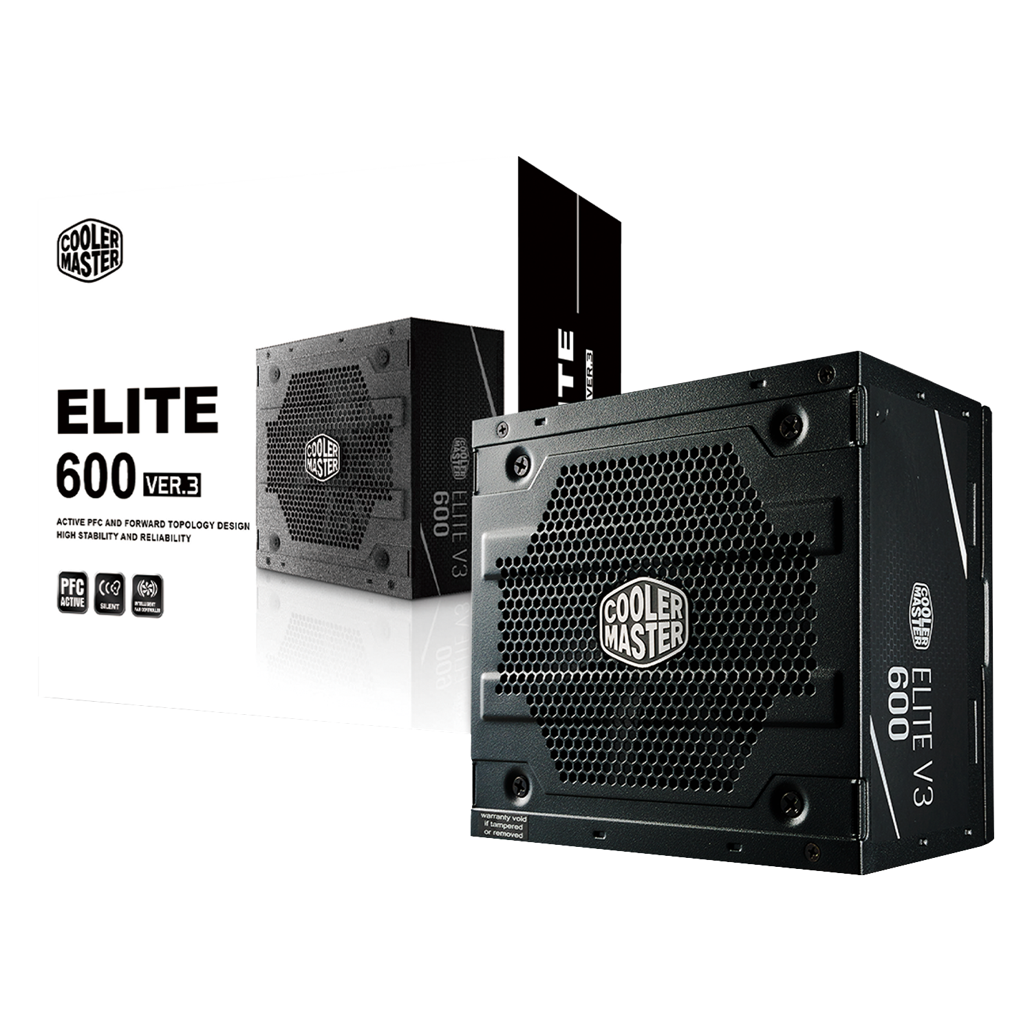 Fonte Cooler Master Real Elite V3 Full Range 600W ATX - (MPW-6001-ACAAN1-US)