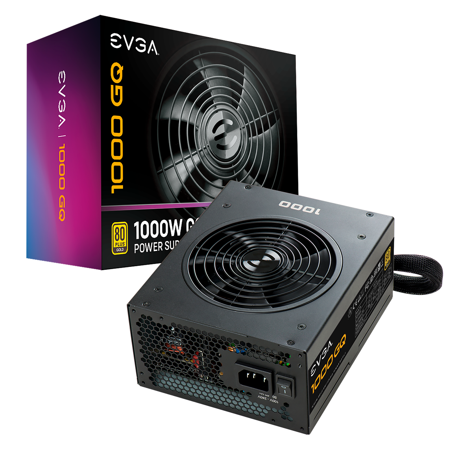 Fonte ATX EVGA 1000W 80Plus Gold / Semi Modular - (210-GQ-1000-V1)