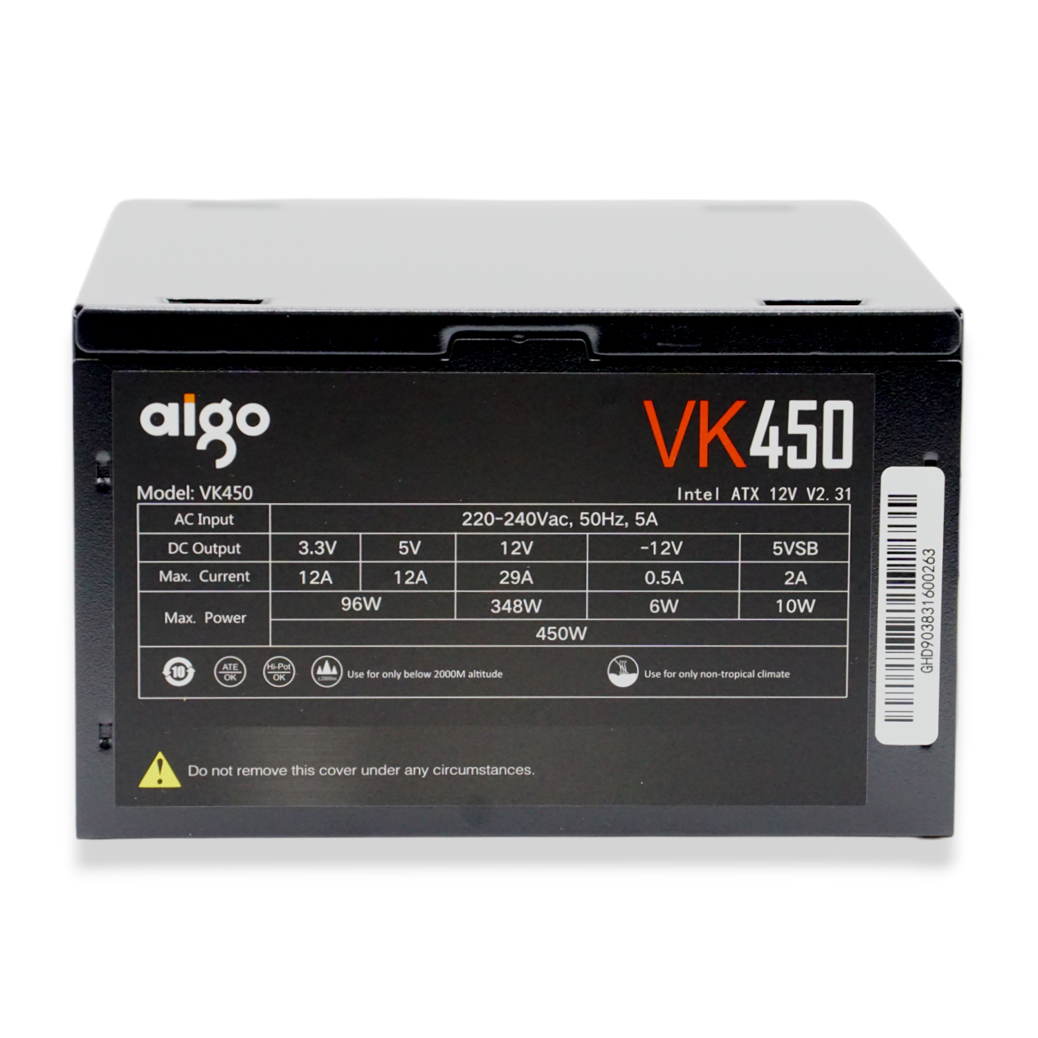 Fonte ATX Real Aigo 450W VK450 220V