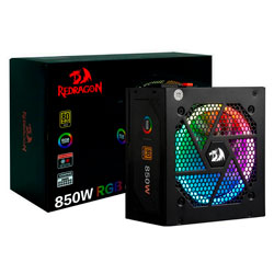 Fonte Redragon RGPS GC-PS006-1 ATX 750W 80 Plus Gold  PFC Ativo Full Modular Bivolt RGB - Preto