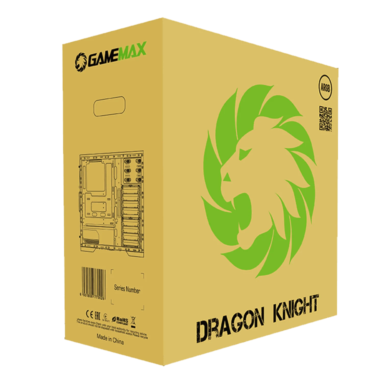 Gabinete Gamer Gamemax Dragon Knight - Preto (M902)