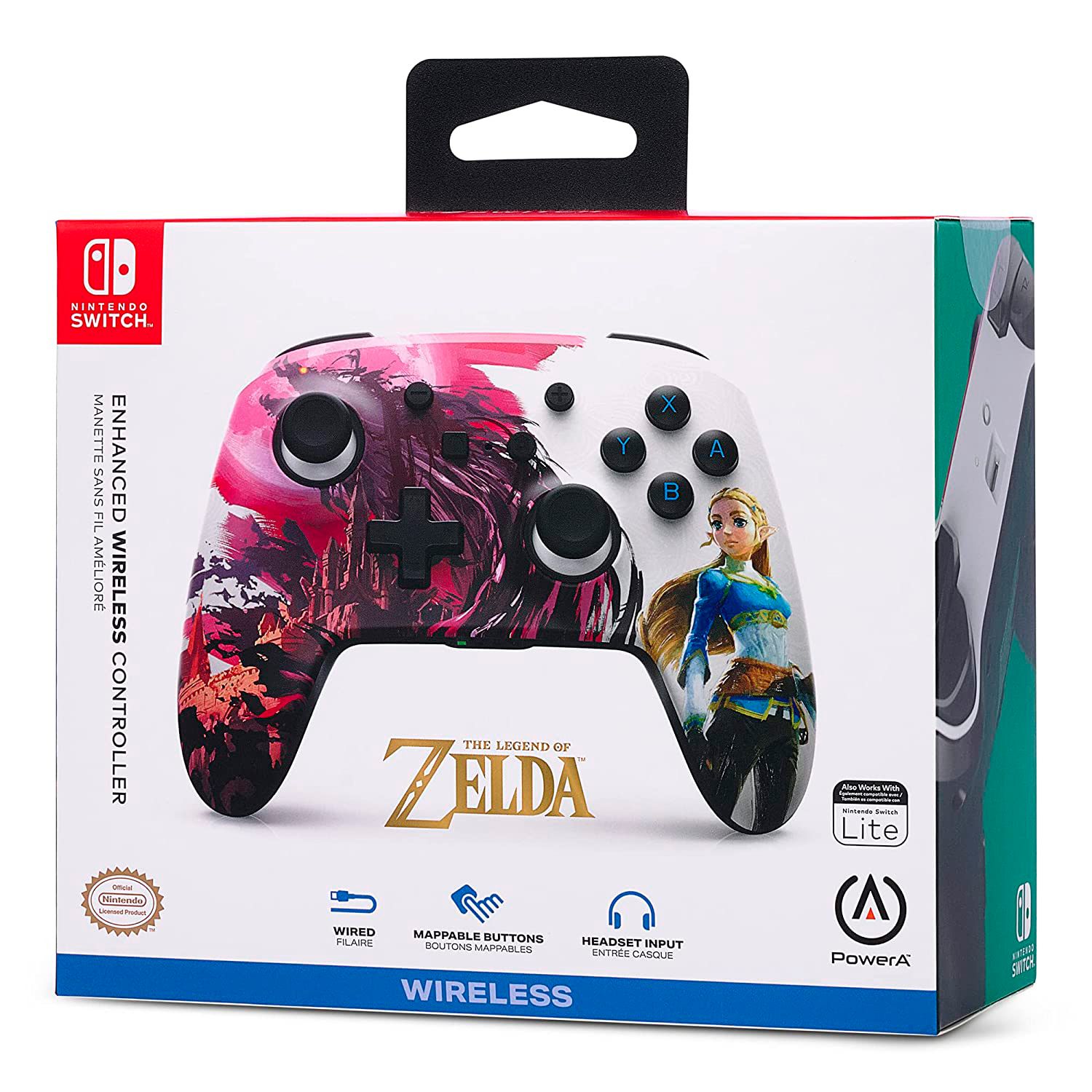 Controle PowerA Wireless para Nintendo Switch - Zelda Blood Moon (PWA-A-02727)