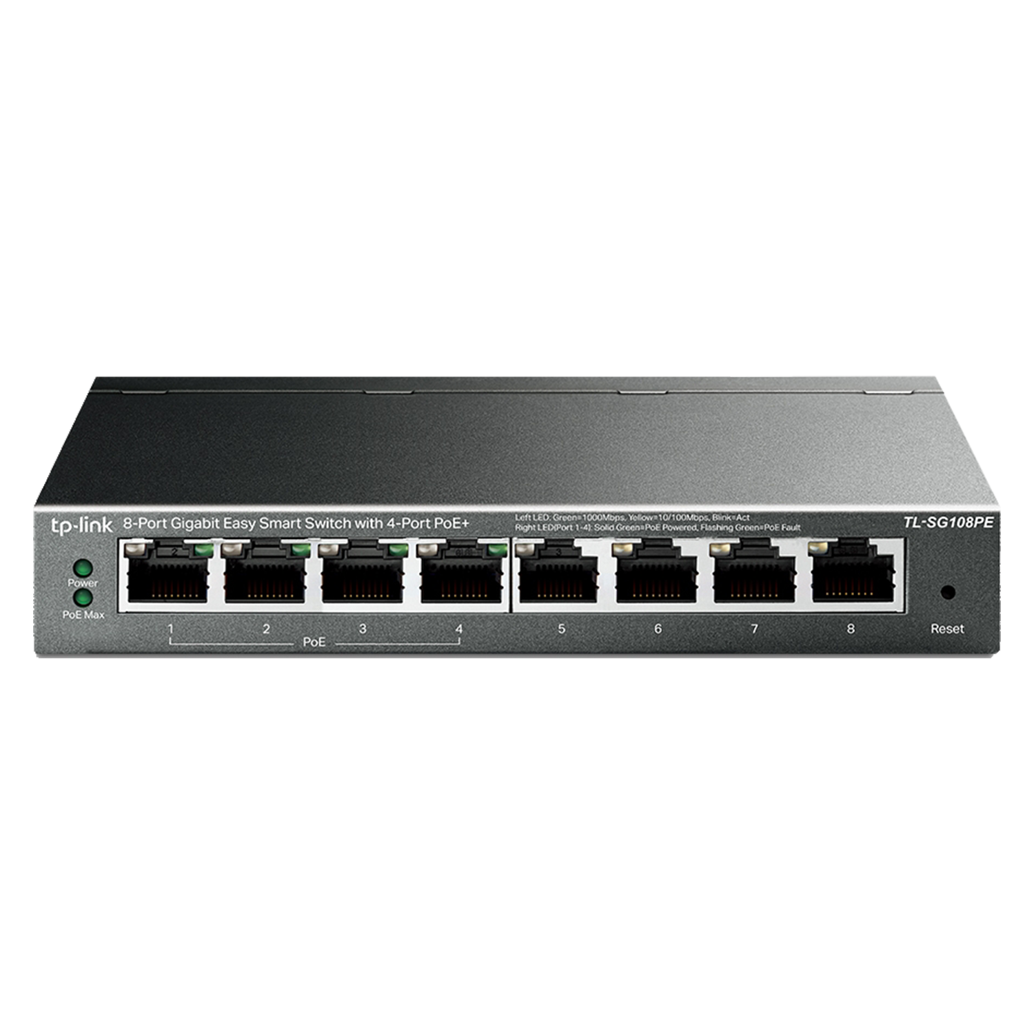 Hub-Switch TP-Link TL-SG108PE 08P 10 / 100 / 1000 POE EASY Smart
