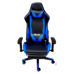 Cadeira Gamer GoLine AGL Racing 1 - Azul e Preto (GL-RCN1)(Sem Caixa)