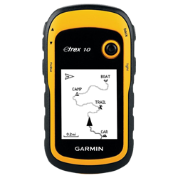 GPS Garmin Etrex 10 / Tela 2.2 - Preto / Amarelo (010-00970-00)