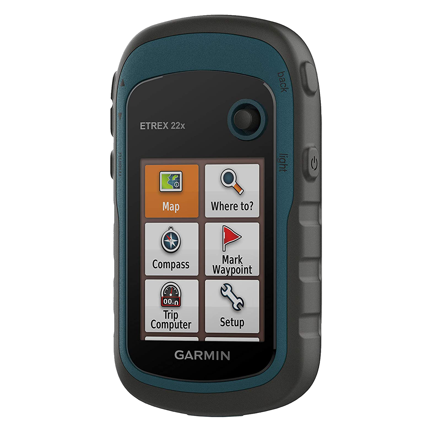 GPS Garmin Etrex 22X / Tela 2.2 / IPX7 / 8GB - Preto / Azul (010-02256-03)
